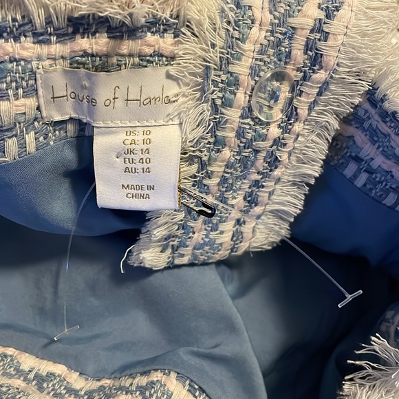 House of Harlow NWT 1960 Tweed Skirt Skort & Top Two Piece Set Size 10 - Picture 9 of 11